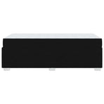 Bed Frame with Mattress Black 90 x 190 cm Fabric