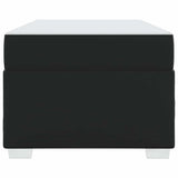 Bed Frame with Mattress Black 90 x 190 cm Fabric