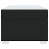 Bed Frame with Mattress Black 90 x 190 cm Fabric - 45-Degree Angle