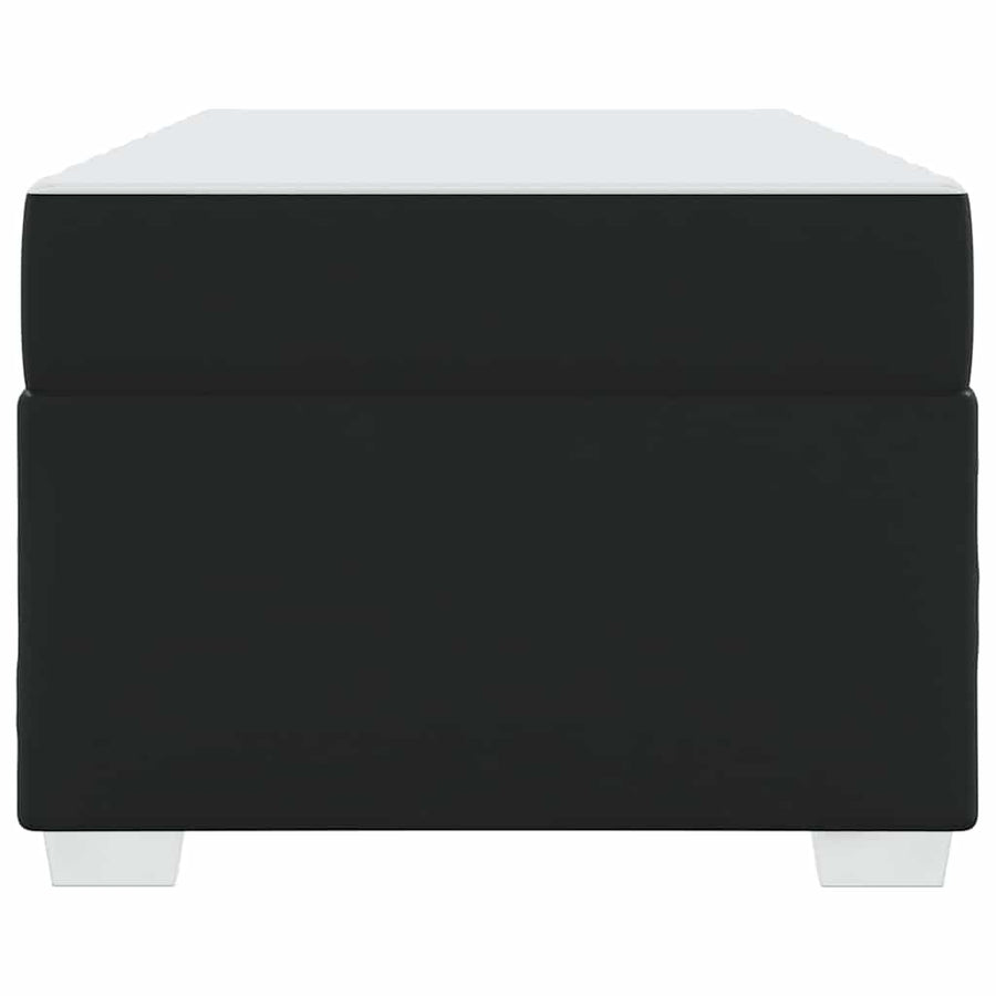 Bed Frame Black 90 x 190 cm PVC