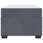 Bed Frame with Mattress Dark Grey 90 x 190 cm Fabric