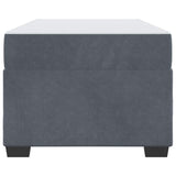 Bed Frame with Mattress Dark Grey 90 x 190 cm Fabric - 45-Degree Angle
