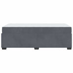 Bed Frame with Mattress Dark Grey 90 x 190 cm Fabric