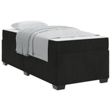 Bed Frame with Mattress Black 90 x 190 cm Fabric