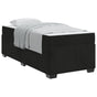 Bed Frame with Mattress Black 90 x 190 cm Fabric