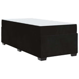 Bed Frame with Mattress Black 90 x 190 cm Fabric