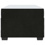 Bed Frame with Mattress Black 90 x 190 cm Fabric