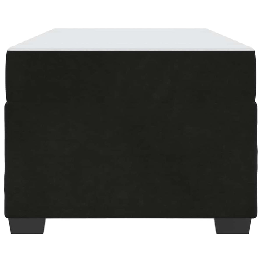 Bed Frame with Mattress Black 90 x 190 cm Fabric