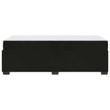 Bed Frame with Mattress Black 90 x 190 cm Fabric