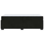 Bed Frame with Mattress Black 90 x 190 cm Fabric
