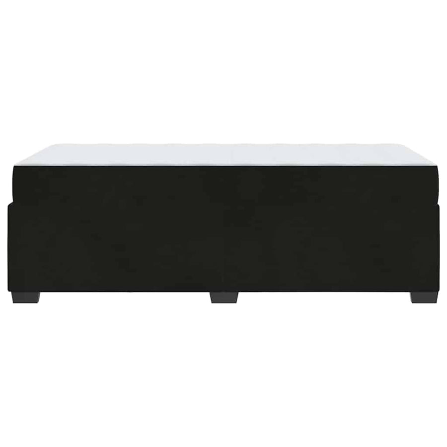 Bed Frame with Mattress Black 90 x 190 cm Fabric
