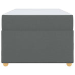 Bed Frame with Mattress Dark Grey 90 x 190 cm Fabric