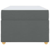 Bed Frame with Mattress Dark Grey 90 x 190 cm Fabric - 45-Degree Angle