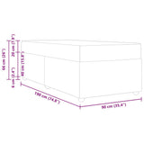 Bed Frame with Mattress Dark Grey 90 x 190 cm Fabric - Extra Image