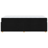 Bed Frame with Mattress Black 90 x 190 cm Fabric