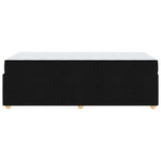 Bed Frame with Mattress Black 90 x 190 cm Fabric