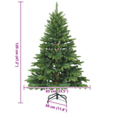Artificial Hinged Christmas Tree Green 120 cm PVC, PE and steel - Extra Image