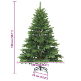 Artificial Hinged Christmas Tree Green 150 cm PVC, PE and steel
