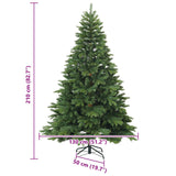 Artificial Hinged Christmas Tree Green 210 cm PVC, PE and steel - Extra Image