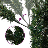 Artificial Hinged Christmas Tree Green 180 cm PVC, steel