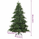 Artificial Hinged Christmas Tree Green 180 cm PVC, steel