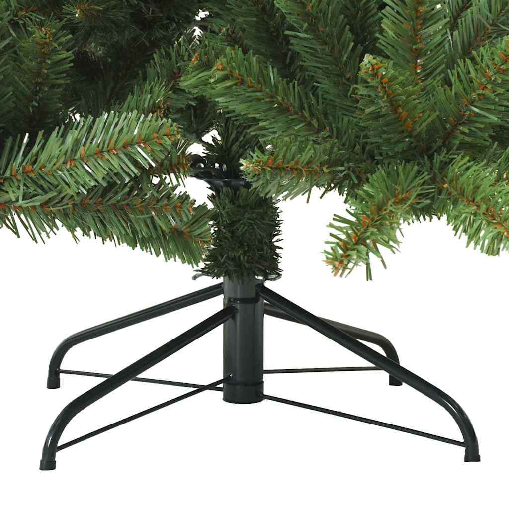 Artificial Hinged Christmas Tree Green 210 cm PVC, steel