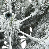 Artificial Hinged Christmas Tree Snow Flocked White 180 cm - Close-Up Angle
