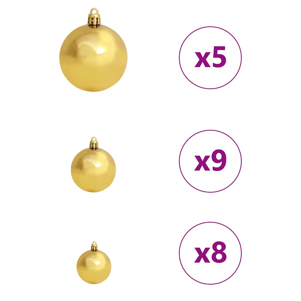 Artificial Pre-lit Christmas Tree with 150 LEDs Pink 120 cm PVC