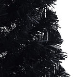Artificial Pre-lit Christmas Tree Black 120 cm PVC