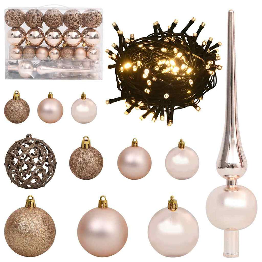 Artificial Pre-lit Christmas Tree Black 120 cm PVC