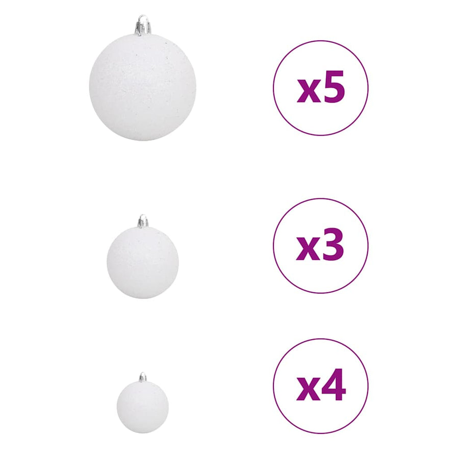 Artificial Pre-lit Christmas Tree Black 150 cm PVC