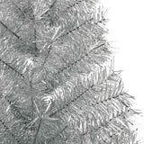 Artificial Pre-lit Christmas Tree Silver 150 cm PET