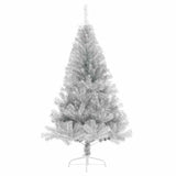 Artificial Pre-lit Christmas Tree Silver 150 cm PET - Top-Down View
