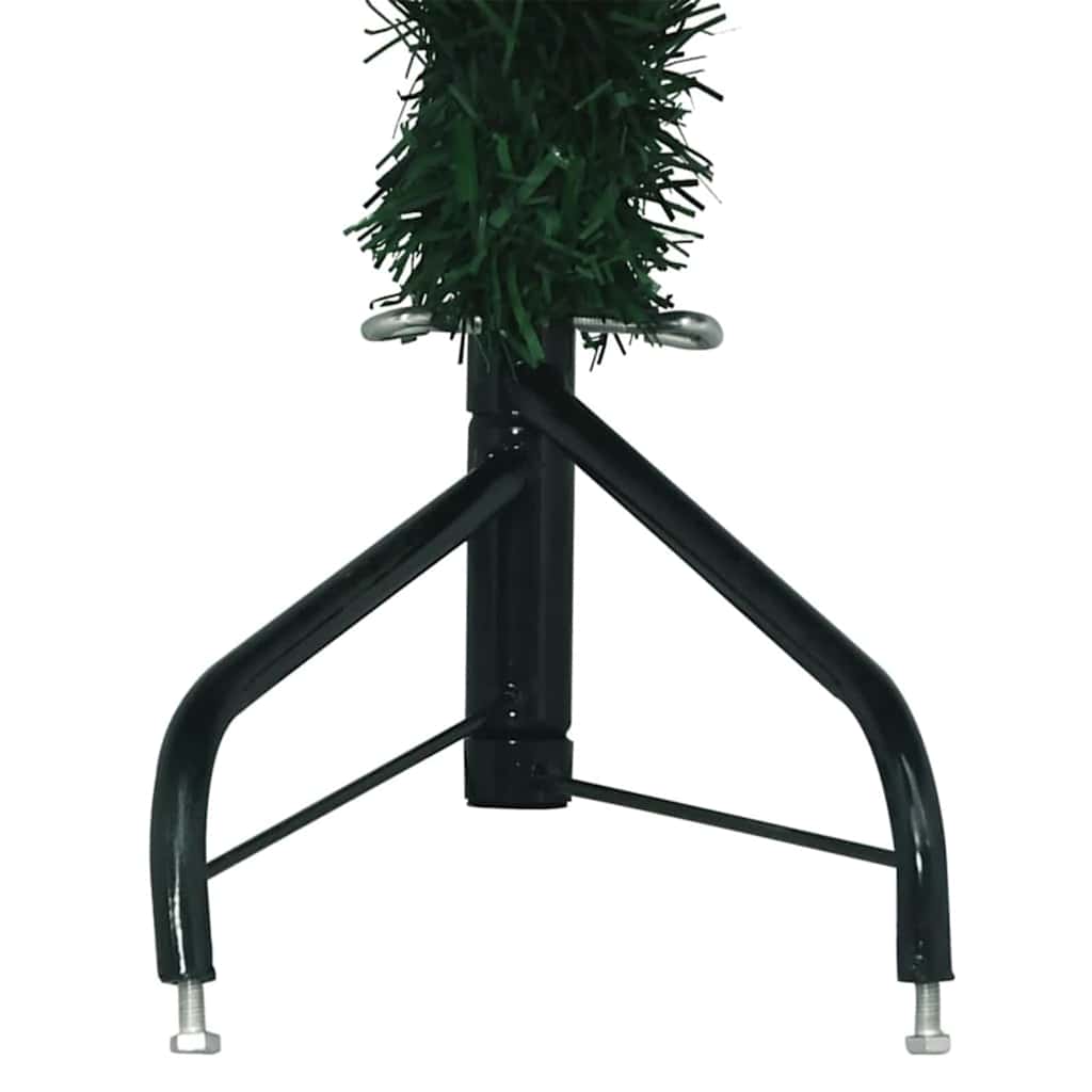 Corner Artificial Christmas Tree Green 180 cm PVC and Metal
