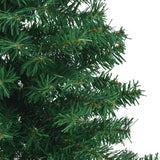 Corner Artificial Christmas Tree Green 180 cm PVC and Metal - Close-Up Angle