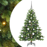 Artificial Christmas Tree with 150 LEDs Green 120 cm PE and PVC - Front View