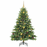 Artificial Christmas Tree with 150 LEDs Green 150 cm PE and PVC