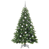 Artificial Christmas Tree with 300 LEDs Green 180 cm PE and PVC
