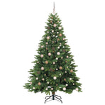 Artificial Christmas Tree with 300 LEDs Green 210 cm PE and PVC