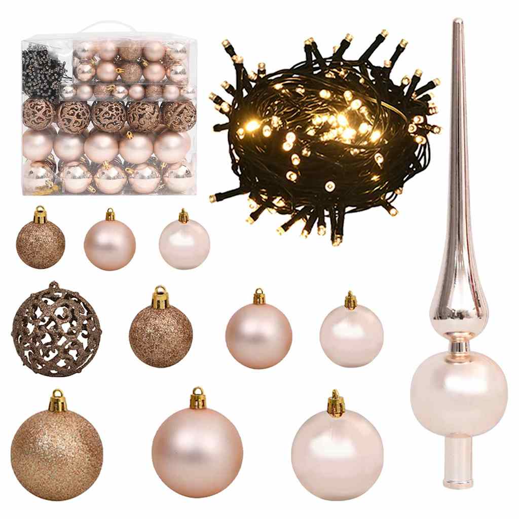 Artificial Christmas Tree with 300 LEDs Green 210 cm PE and PVC
