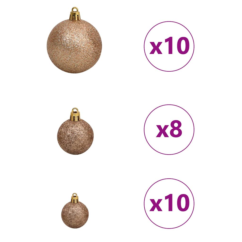 Artificial Christmas Tree with 300 LEDs Green 210 cm PE and PVC