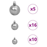 Artificial Christmas Tree with 300 LEDs Green 210 cm PE and PVC