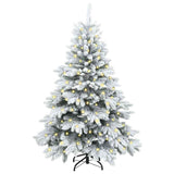 Artificial Christmas Tree with 150 LEDs White 120 cm PE and PVC