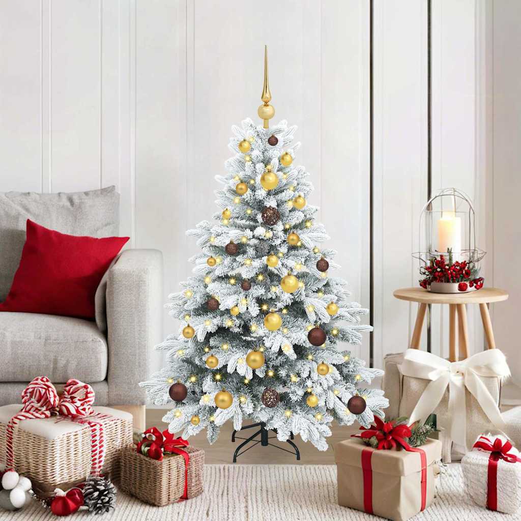Artificial Christmas Tree with 150 LEDs White 120 cm PE and PVC