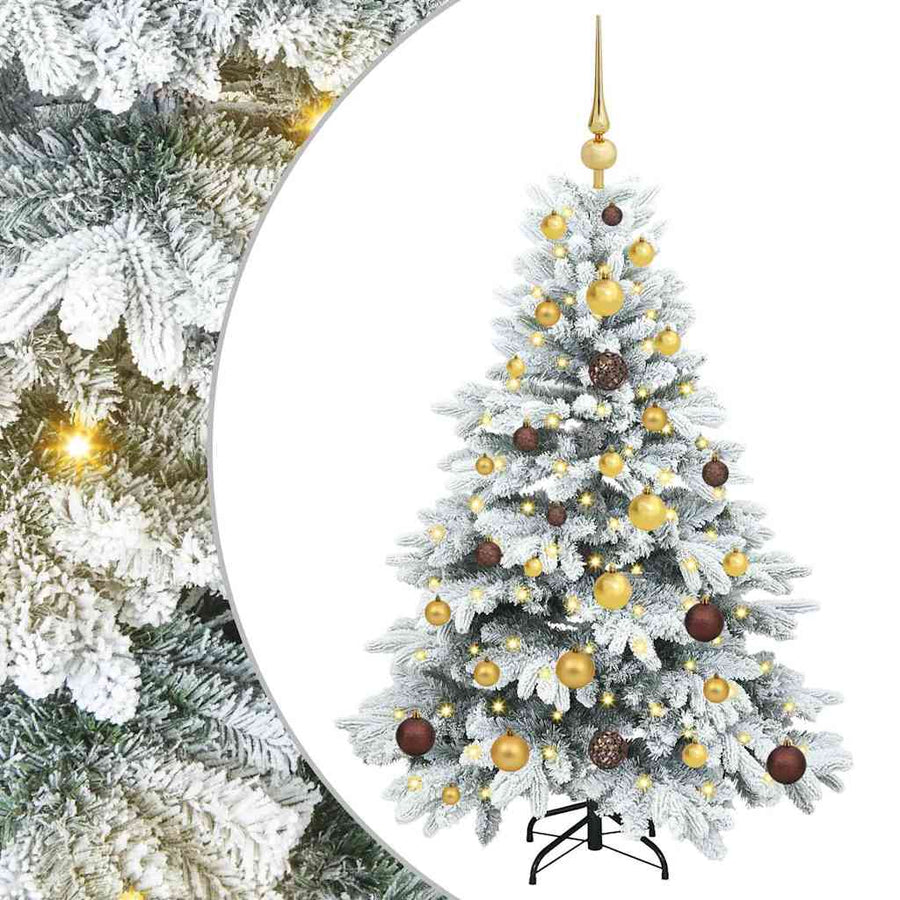 Artificial Christmas Tree with 150 LEDs White 120 cm PE and PVC