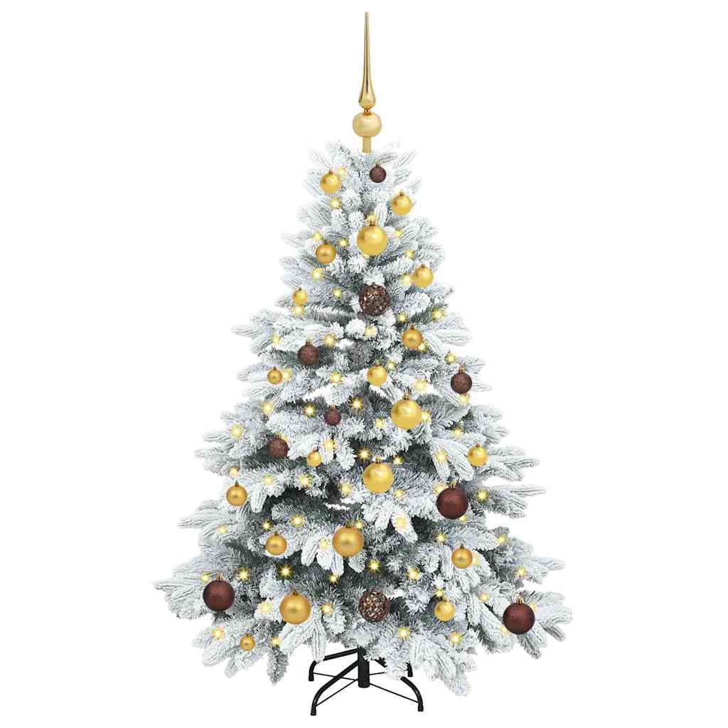 Artificial Christmas Tree with 150 LEDs White 120 cm PE and PVC