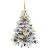 Artificial Christmas Tree with 150 LEDs White 120 cm PE and PVC
