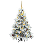 Artificial Christmas Tree with 150 LEDs White 120 cm PE and PVC