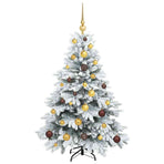 Artificial Christmas Tree with 150 LEDs White 120 cm PE and PVC