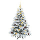 Artificial Christmas Tree with 150 LEDs White 120 cm PE and PVC - Top-Down View